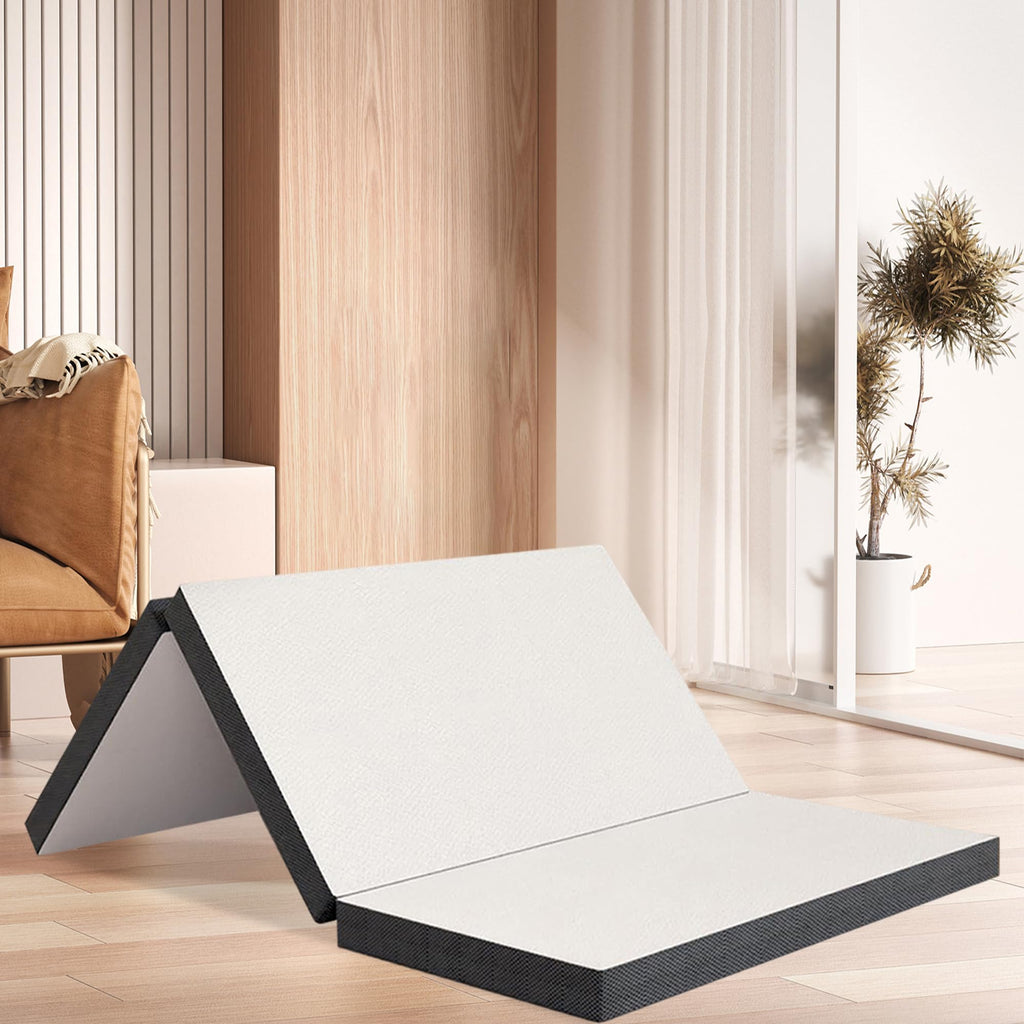 Memory Foam Folding Mattress Full 3 Inch Trifold with Washable Cover D30885