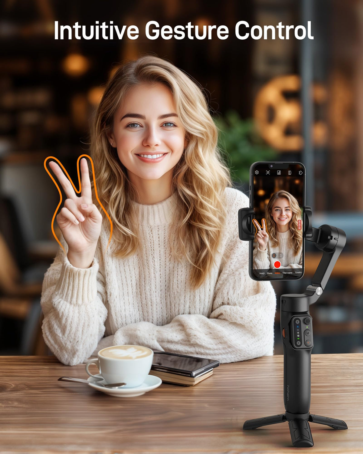 Black 3-Axis Gimbal Stabilizer Z144973