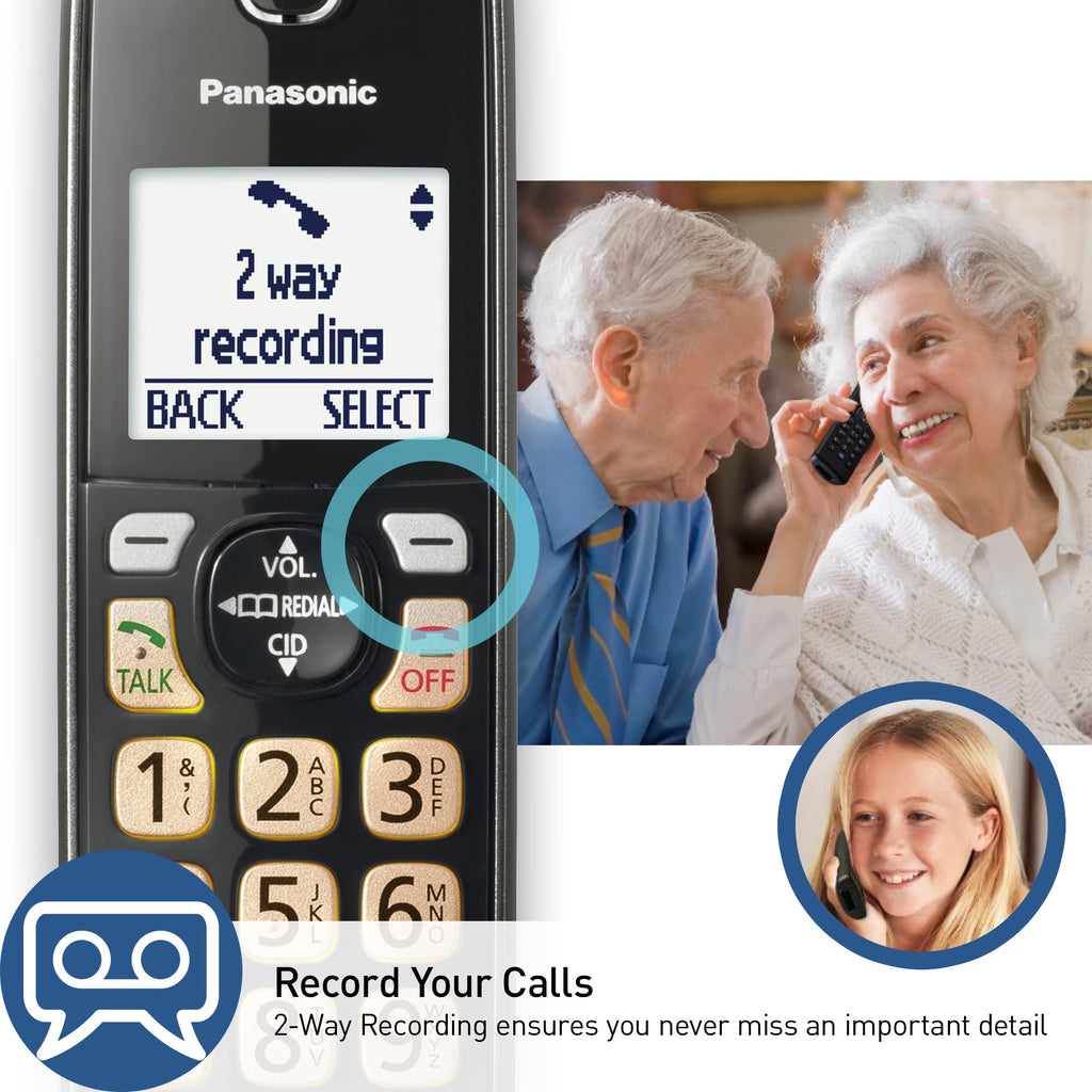Cordless Phone with Answering Machine, 3 Handset Y7033