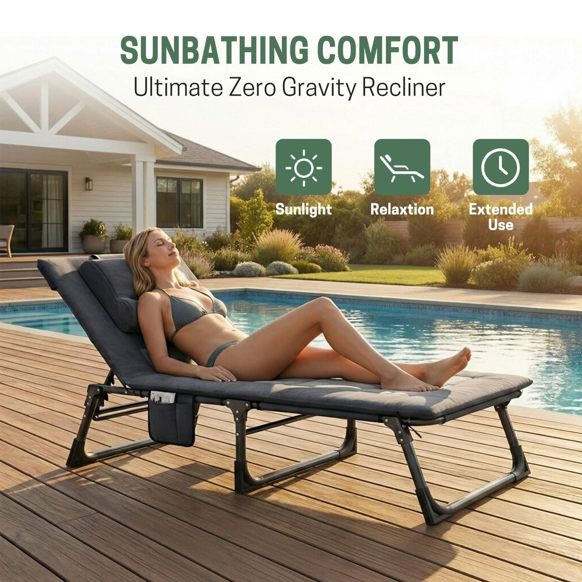 Folding Camping Cot with Pad and Pillow P93966