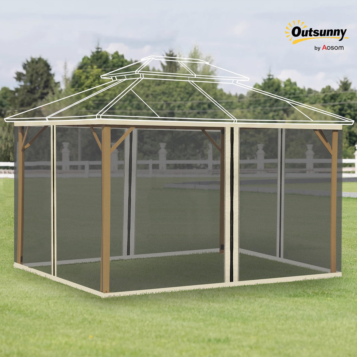 10' x 13' Replacement Mesh Sidewall Netting S952