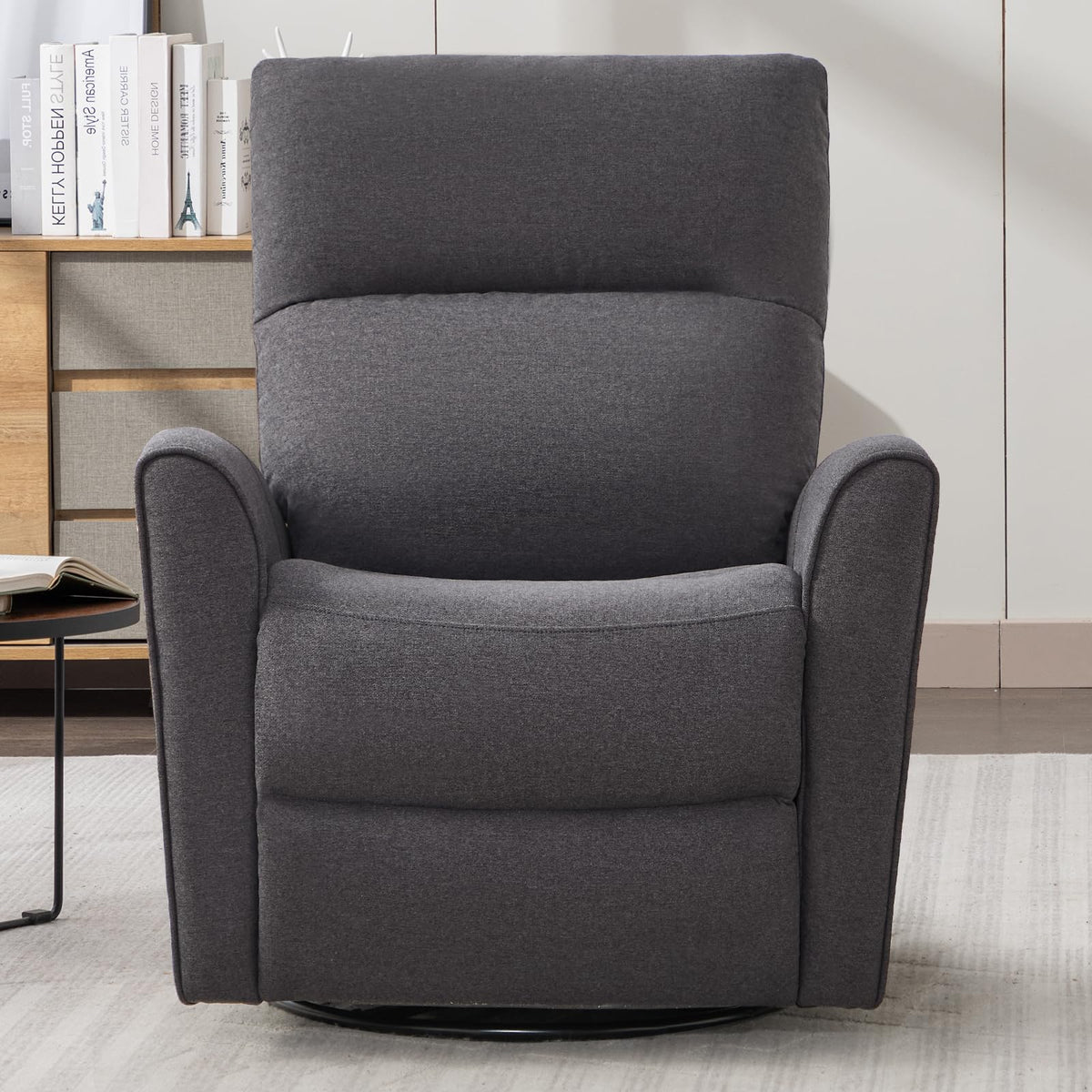 Manual Chenille Swivel Rocker Recliner A93025