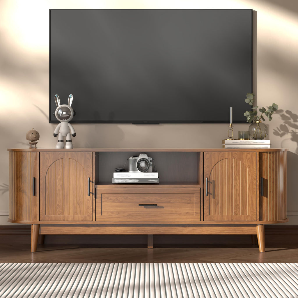 63" Fluted TV Stand with Drawers S52861