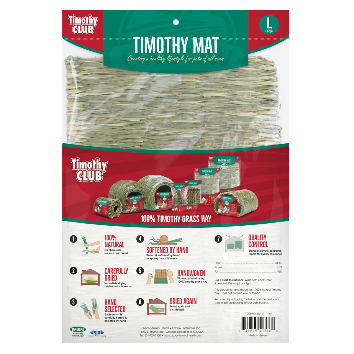 Timothy Hay Rabbit & Guinea Pig Chew Mat G21053