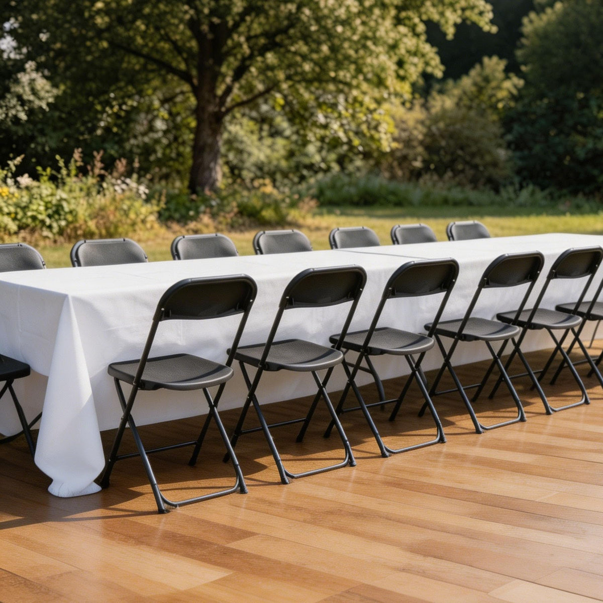 Plastic Folding Chairs Set of 10 N860