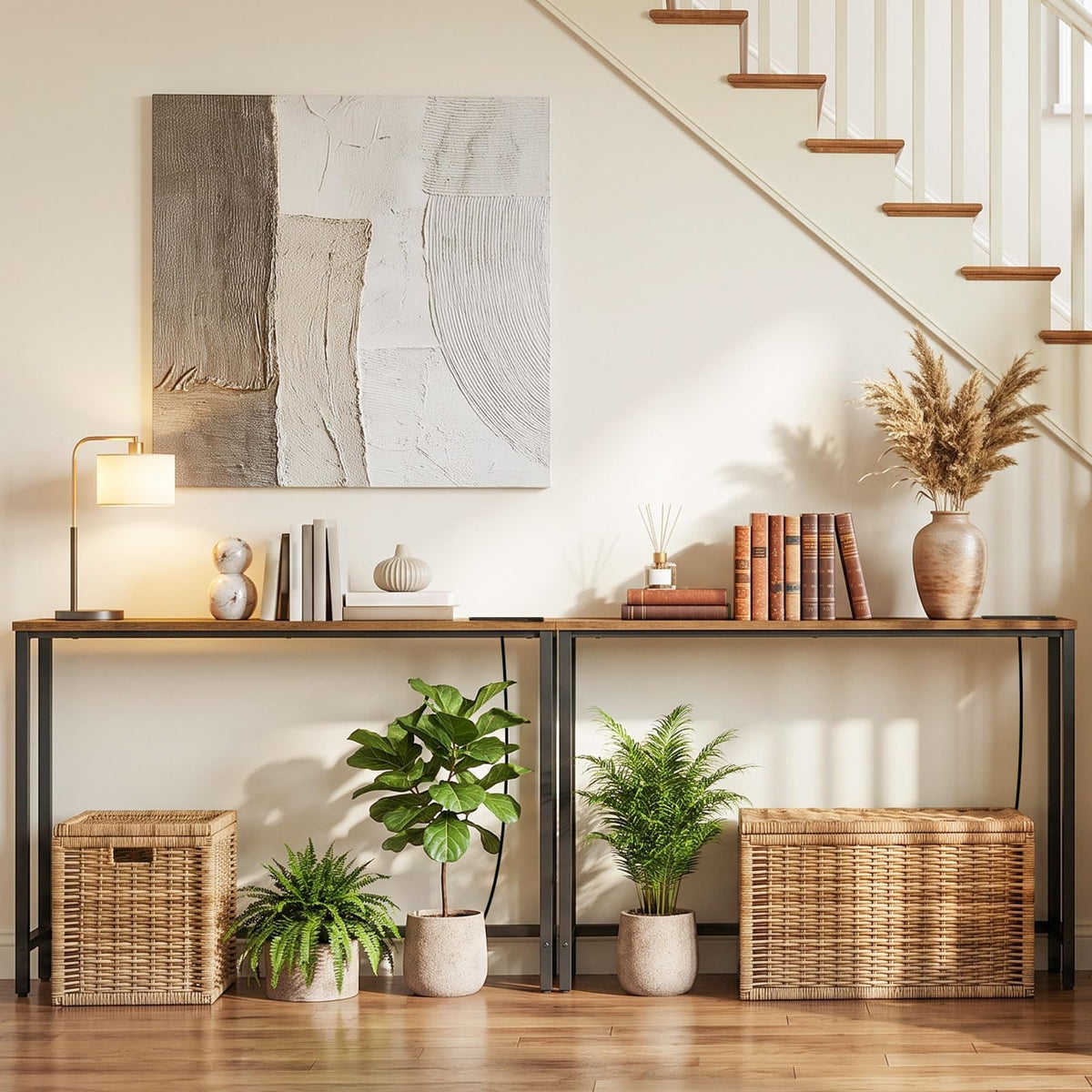 47.2" Narrow Console Table with Power Outlet N95489