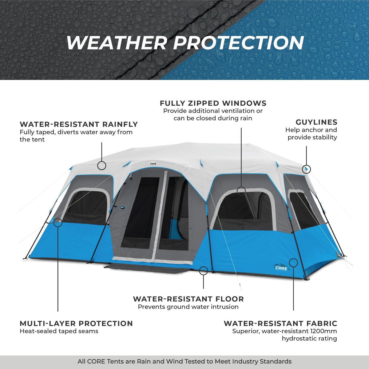 Instant Cabin Tents with LED Lights M693353