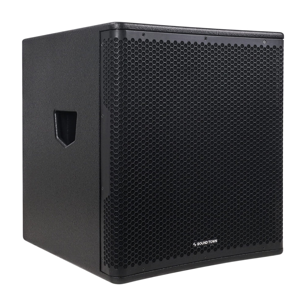 18" 1600W Powered PA/DJ Subwoofer with Class-D Amplifier, Birch Plywood, Black R6205