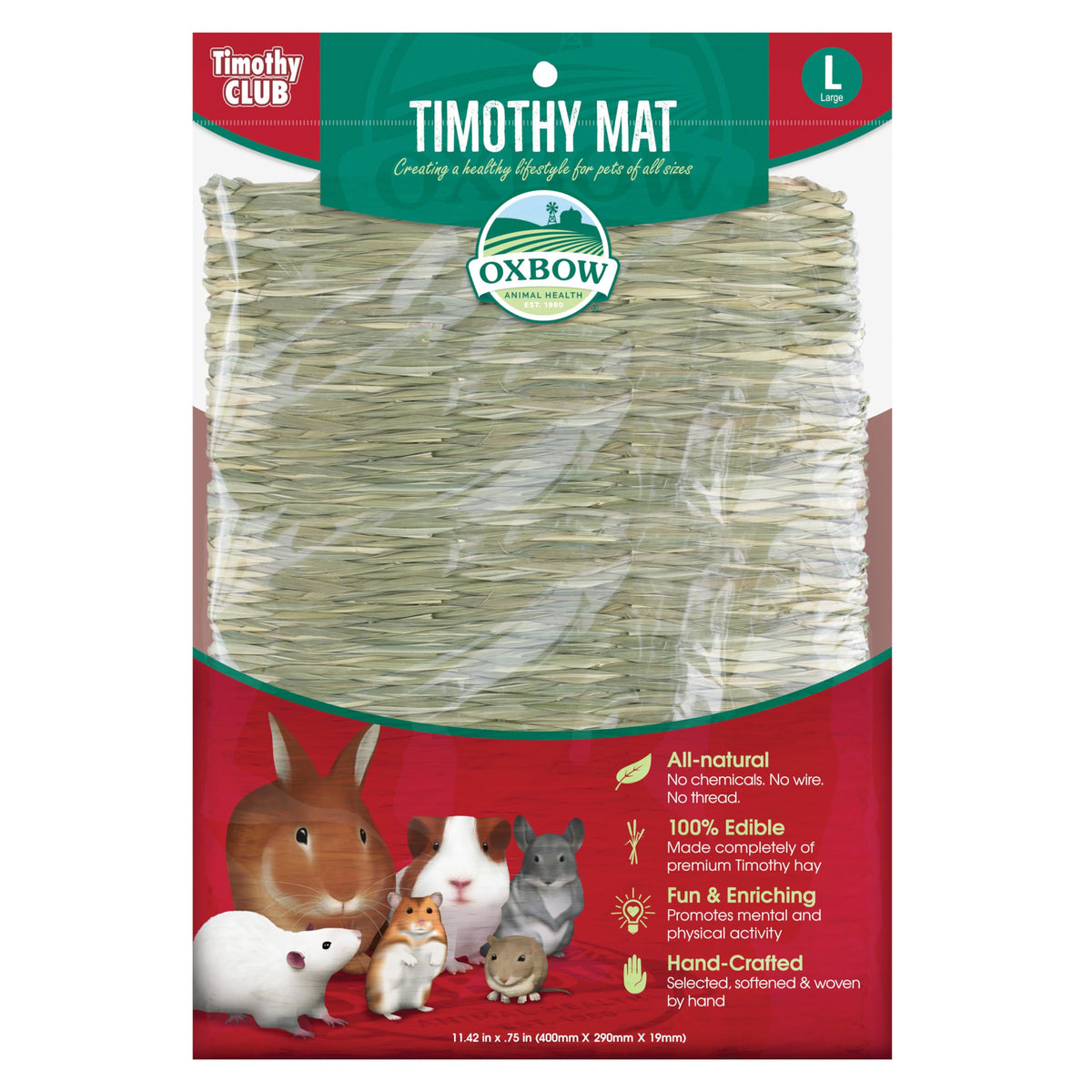 Timothy Hay Rabbit & Guinea Pig Chew Mat G21053