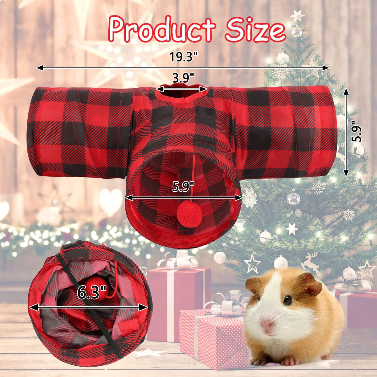 5.9" Collapsible 3 Way Small Animal Tunnel Z186