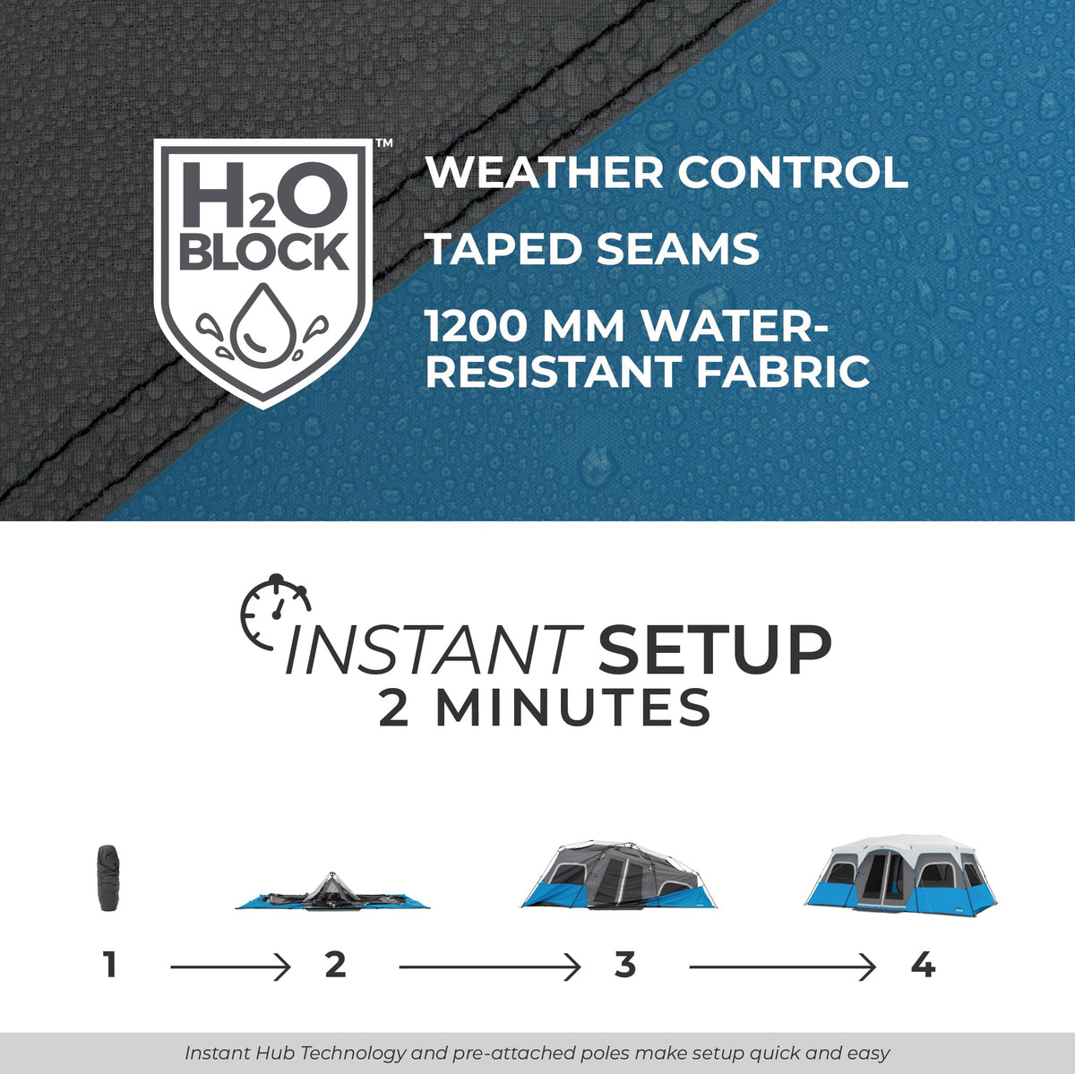 Instant Cabin Tents with LED Lights M693353