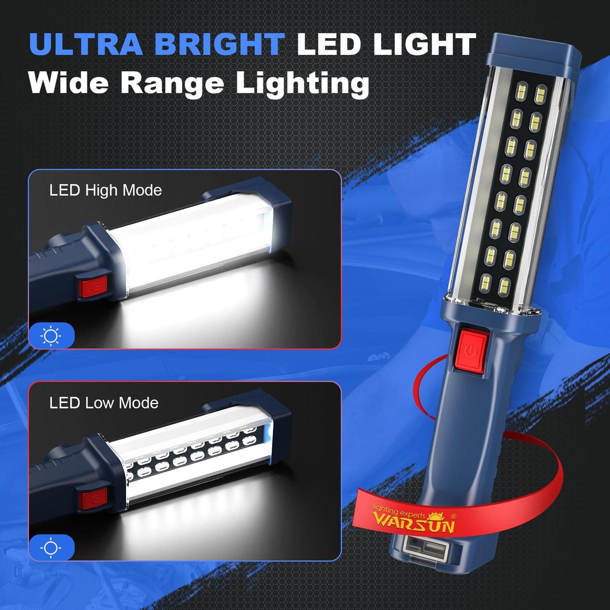 LED Rechargeable Magnetic Work Light K124