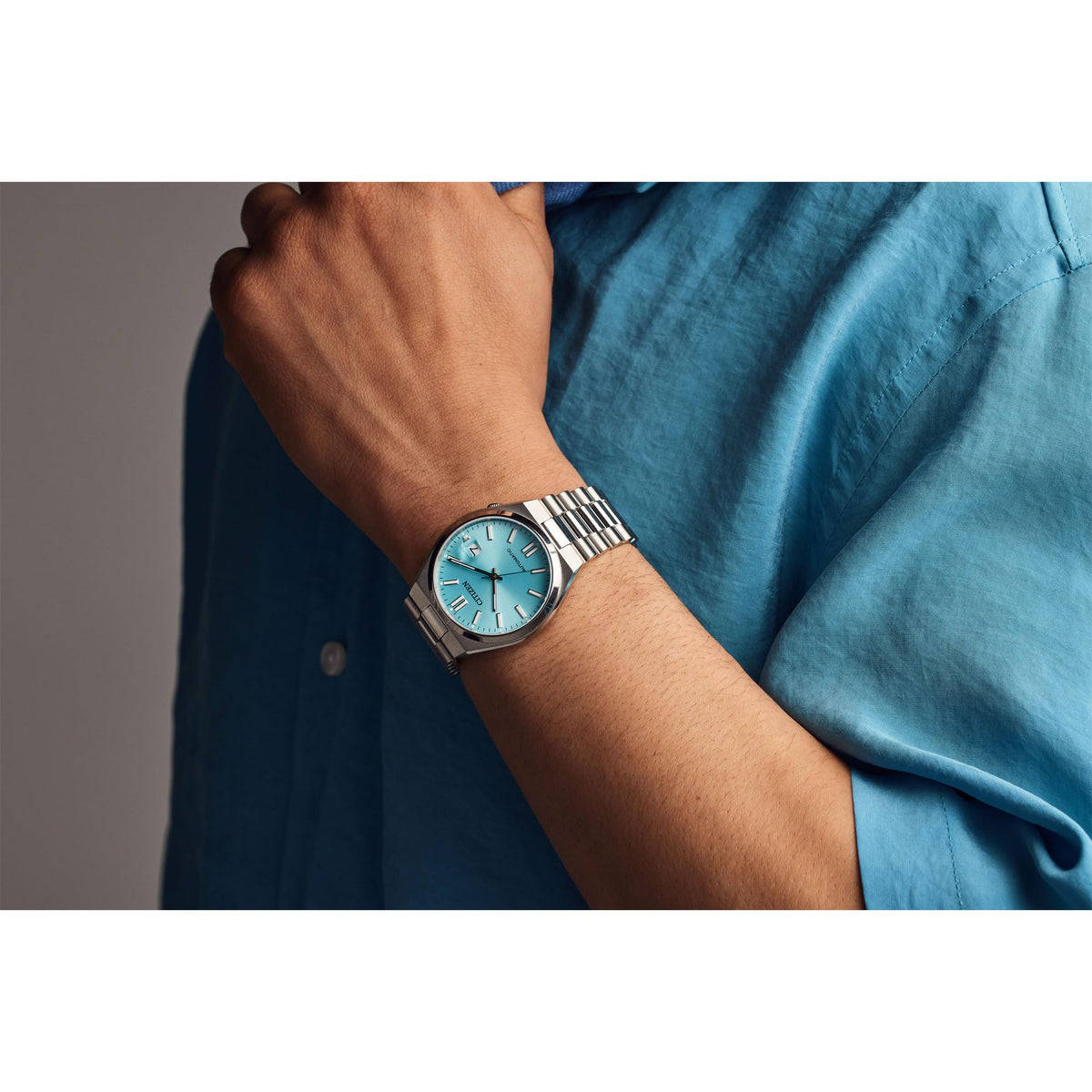 Automatic Sky-Blue Dial Stainless Steel Watch 40mm K151732