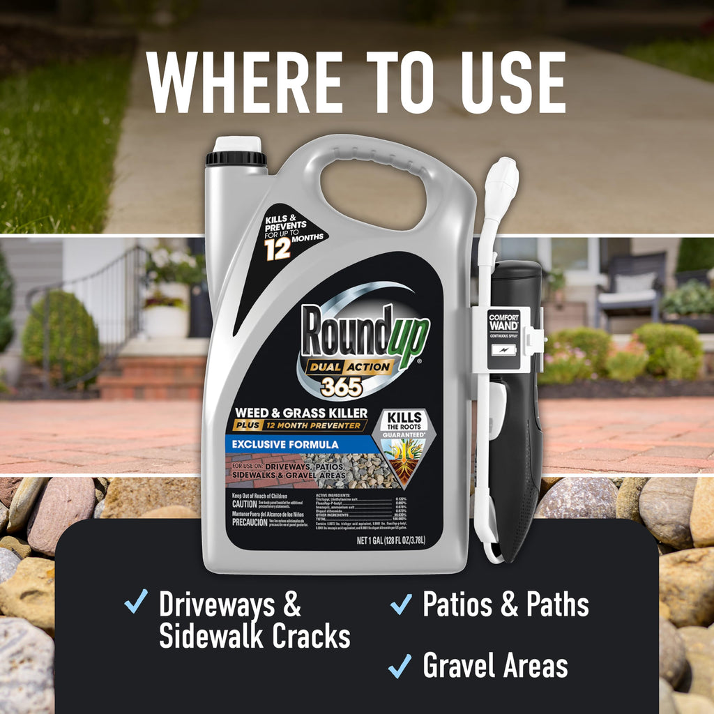 Weed & Grass Killer Plus 12 Month Preventer, 1 gal., Wand (Pack of 4) P23362