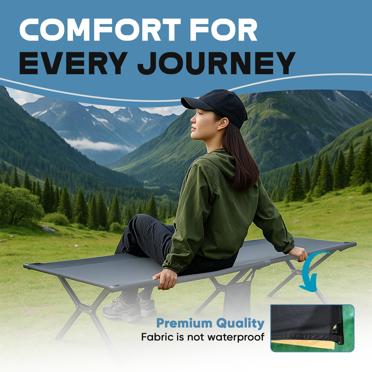 Ultralight Foldable Camping Cot W84800
