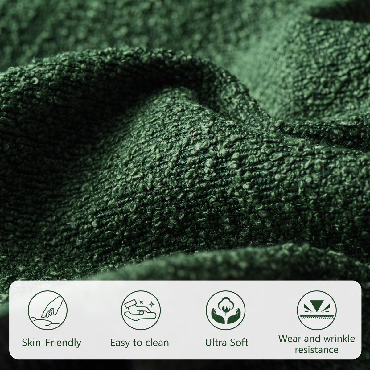 Green Fabric Upholstered Storage Bench P253714