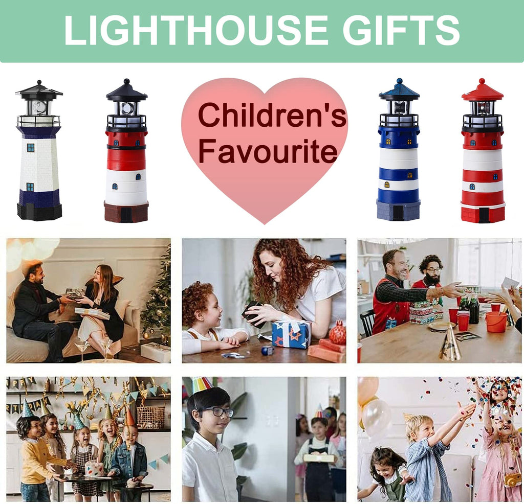 Solar LED Lighthouse Lamp Outdoor Decorative R256