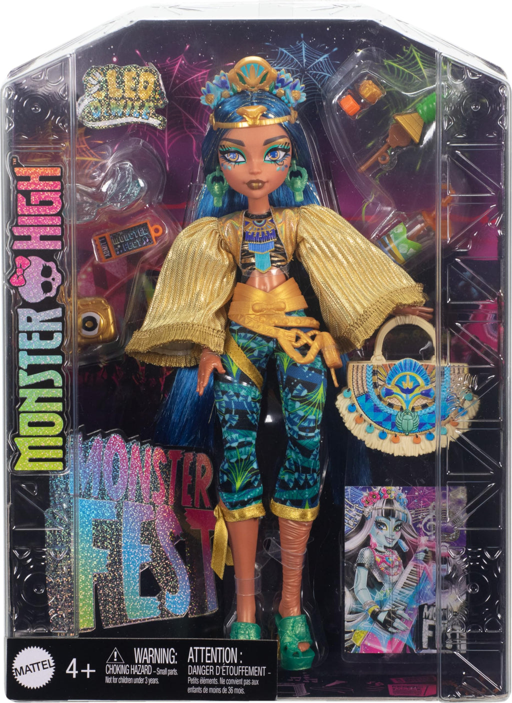 Monster High Doll with Glam Outfit & Accessories V5710