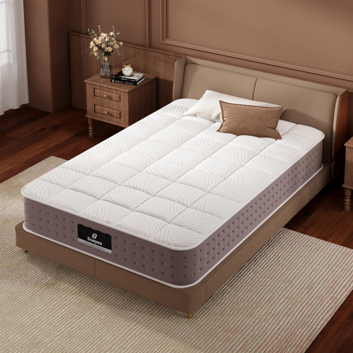 8 Inch Medium Firm Twin XL Hybrid Mattress N9544