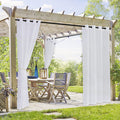 Waterproof Semi-Sheer Outdoor Curtains L528599