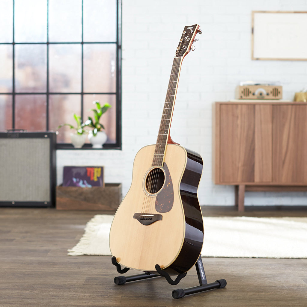 Adjustable Folding Guitar Stand with Padded Foam, Black S1223