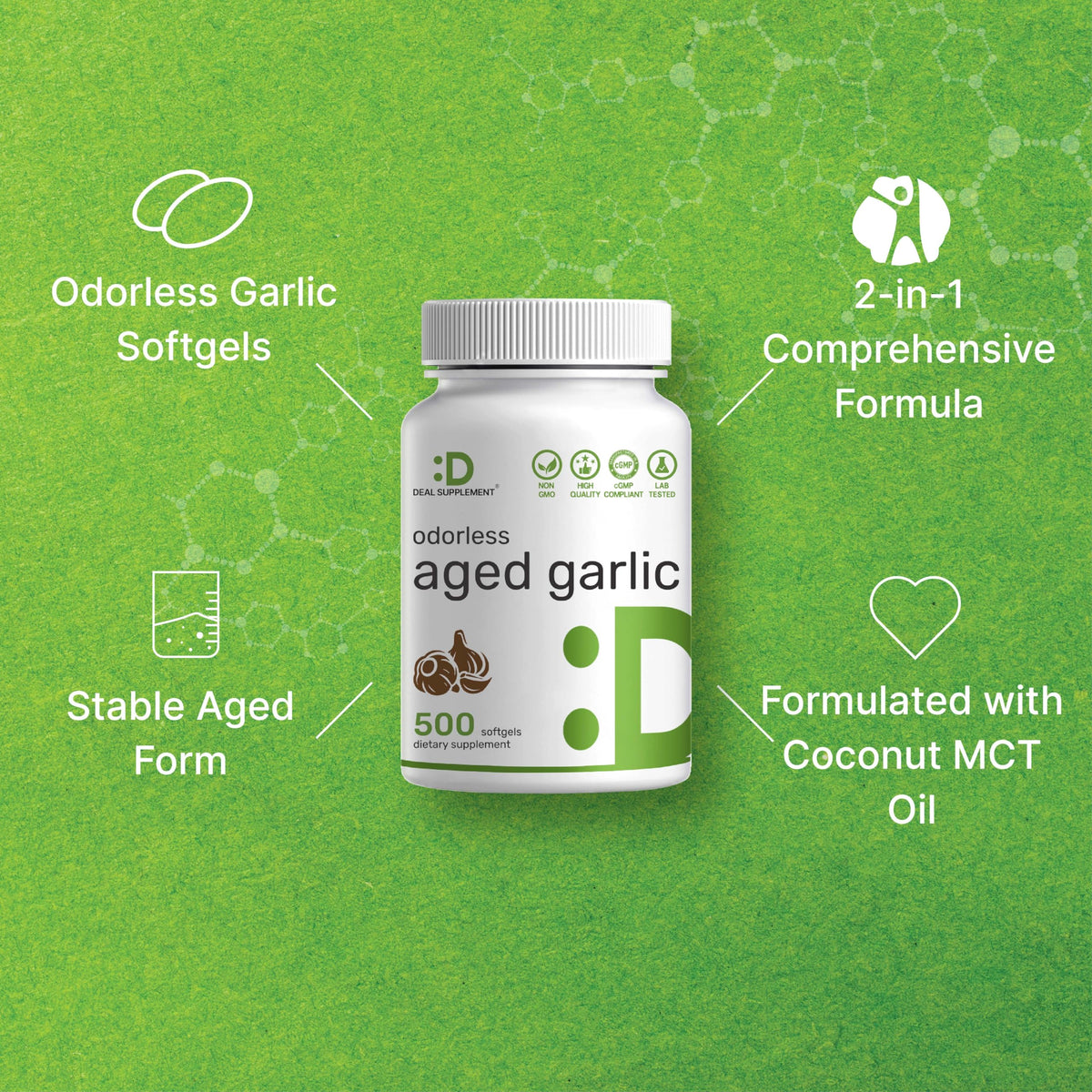 Aged Garlic Extract 500 Softgels X82698
