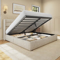 Queen Size Linen Upholstered Lift Up Storage Bed Frame O56993