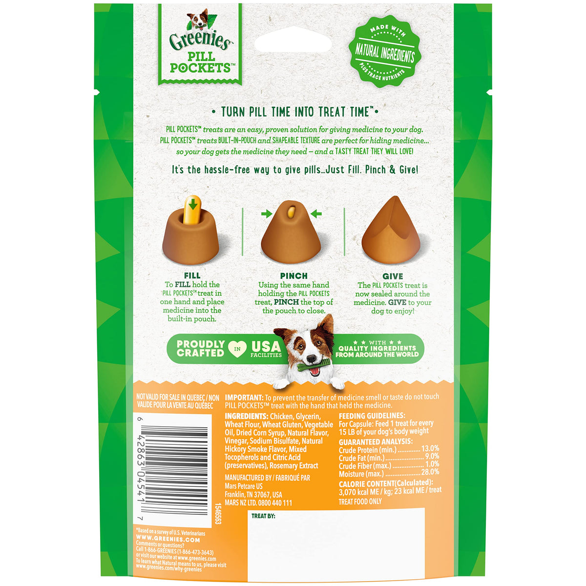 Large Soft Chicken Flavor Dog Treats 7.9 oz O232